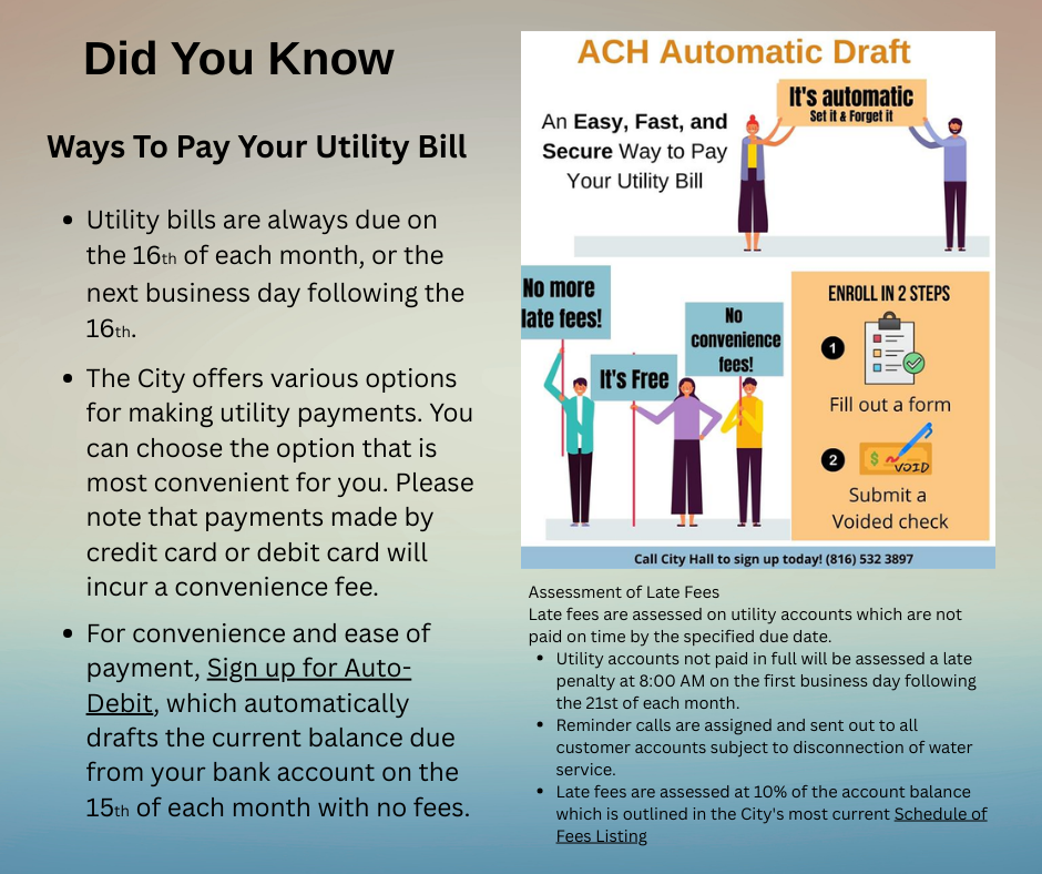 Ways to Pay Your Utility Bill